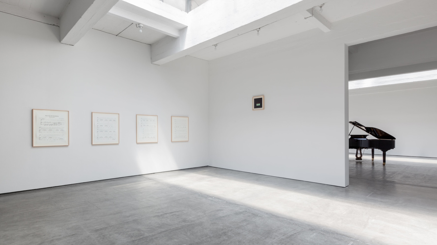Installation view, Céleste Boursier-Mougenot, Bruce Conner, Latifa Echakhch, Charles Gaines, Christian Marclay, Claes Oldenburg & Coosje van Bruggen, April 26 – July 16, 2014