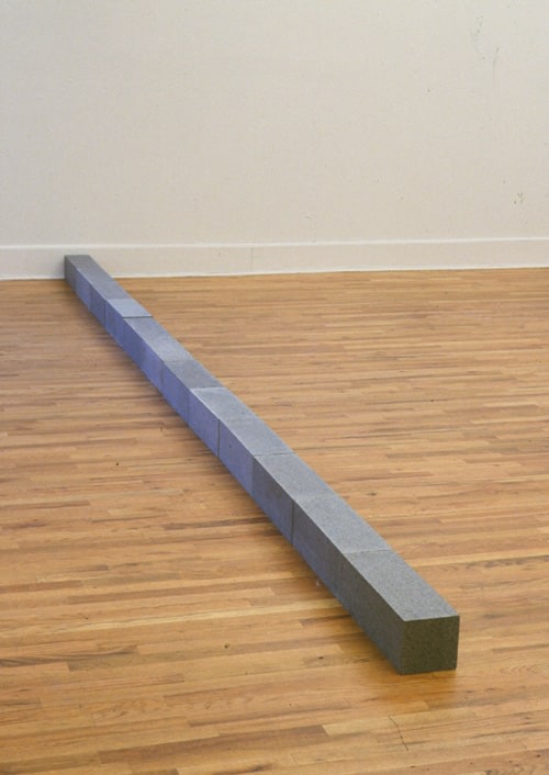 Carl Andre &quot;Houghs Neck&quot; 1992 Quincy granite, 12 units 6&quot; x 216&quot; x 6&quot; overall