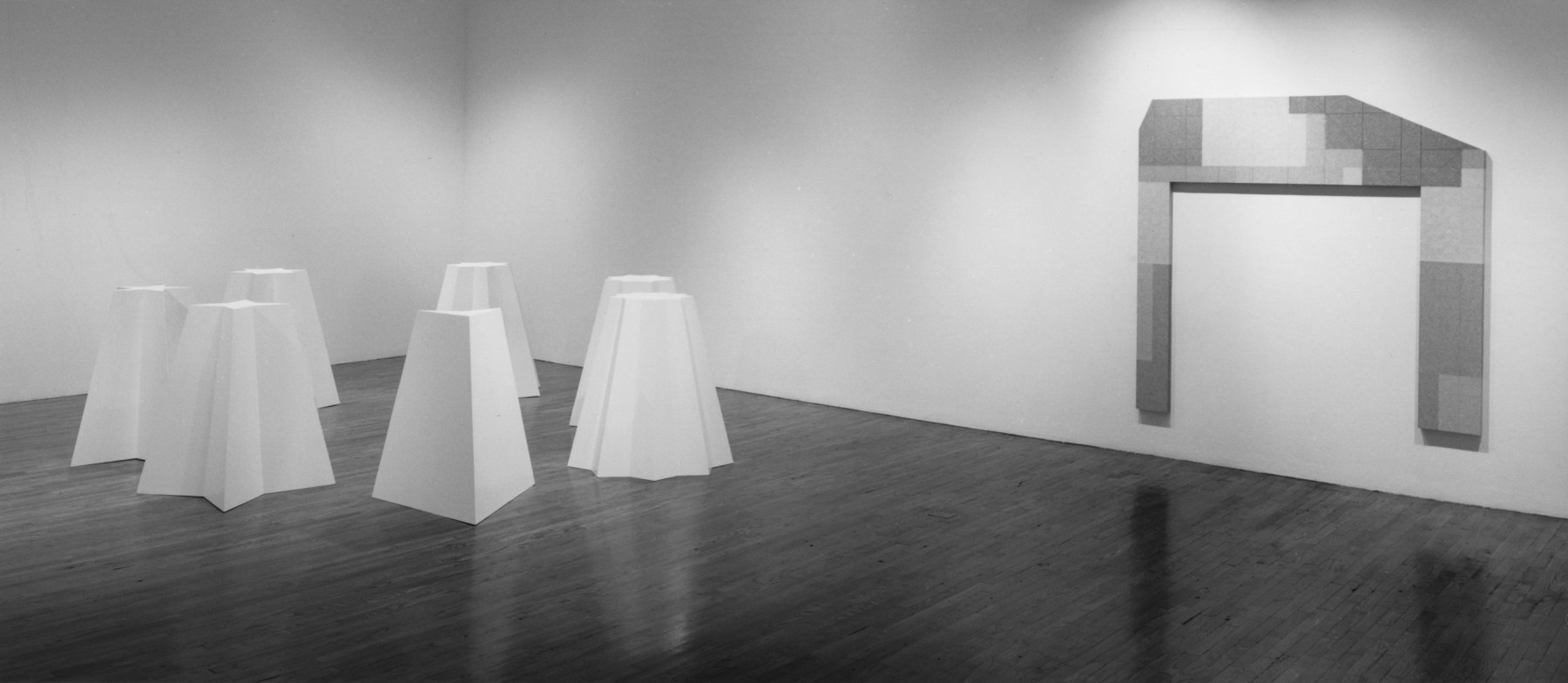 Installation view, 20th Anniversary group Exhibition, Paula Cooper Gallery, 155 Wooster Street, New York, September 6 - 28, 1988. Photo: D. James Dee.