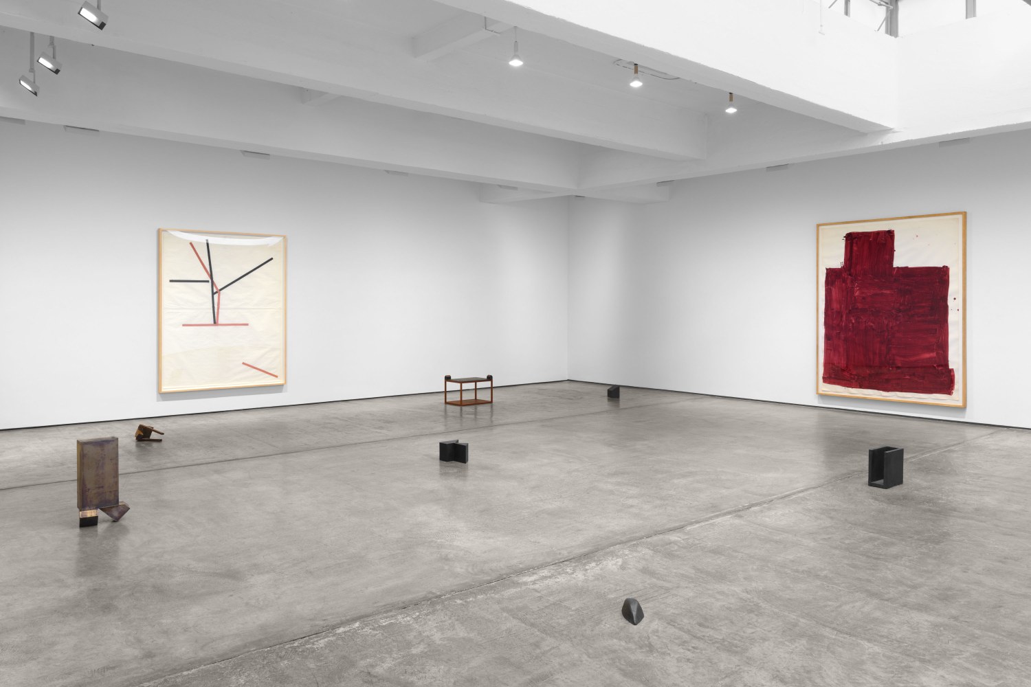 Installation view, Joel Shapiro, Paula Cooper Gallery, New York, September 4 – October 11, 2025. © 2025 Joel Shapiro / Artists Rights Society (ARS), New York. Courtesy Paula Cooper Gallery, New York. Photo: Steven Probert