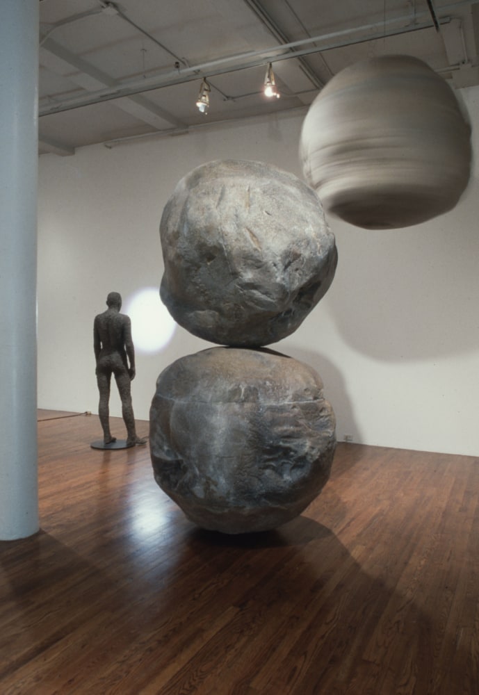 Installation view, Forms of Nature, Paula Cooper Gallery, 155 Wooster Street, New York, March 2 - 28, 1990. © Jonathan Borofsky. Courtesy Paula Cooper Gallery, New York. Photo: Geoffrey Clements.