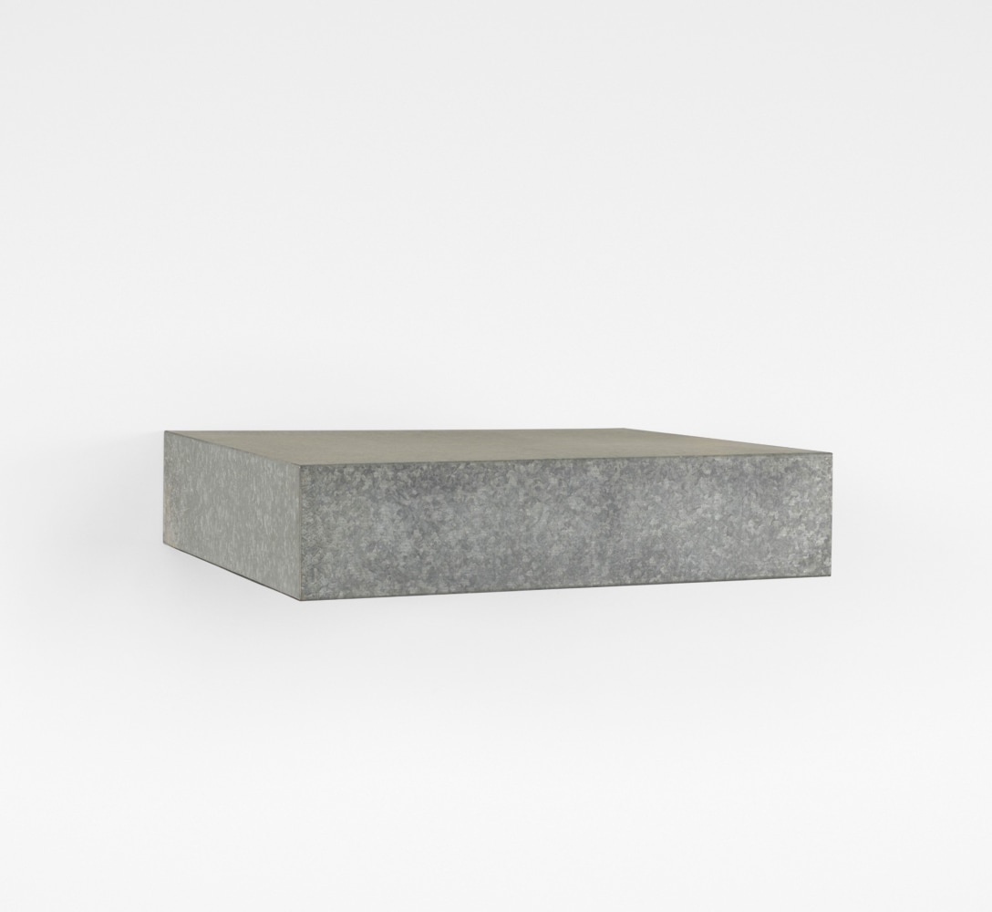 Donald Judd untitled, 1965 galvanized iron 6 x 27 x 24 in. (15.2 x 68.6 x 61 cm)