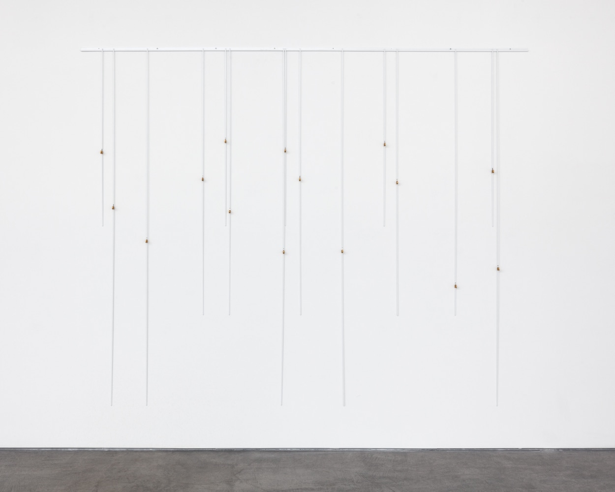 Latifa Echakhch Morgenlied (do, fa, mi, si), 2012 picture hanging systems of metal 78 3/4 x 98 3/8 in. (200 x 249.9 cm)