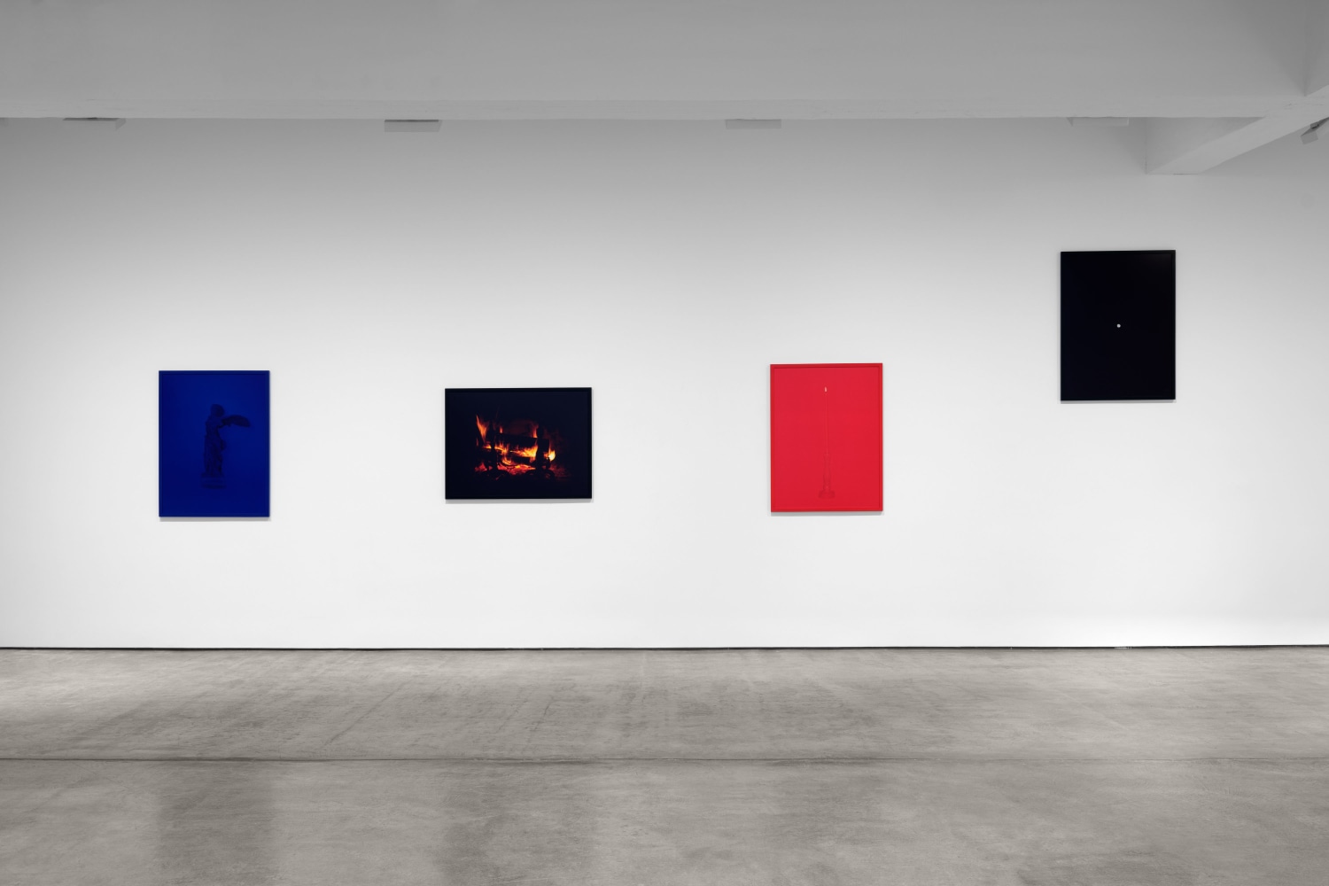 Installation view, Sarah Charlesworth: Desire and Seduction,  Paula Cooper Gallery, New York, February 20– March 29, 2025. © The Estate of Sarah Charlesworth. Courtesy Paula Cooper Gallery, New York. Photo: Steven Probert