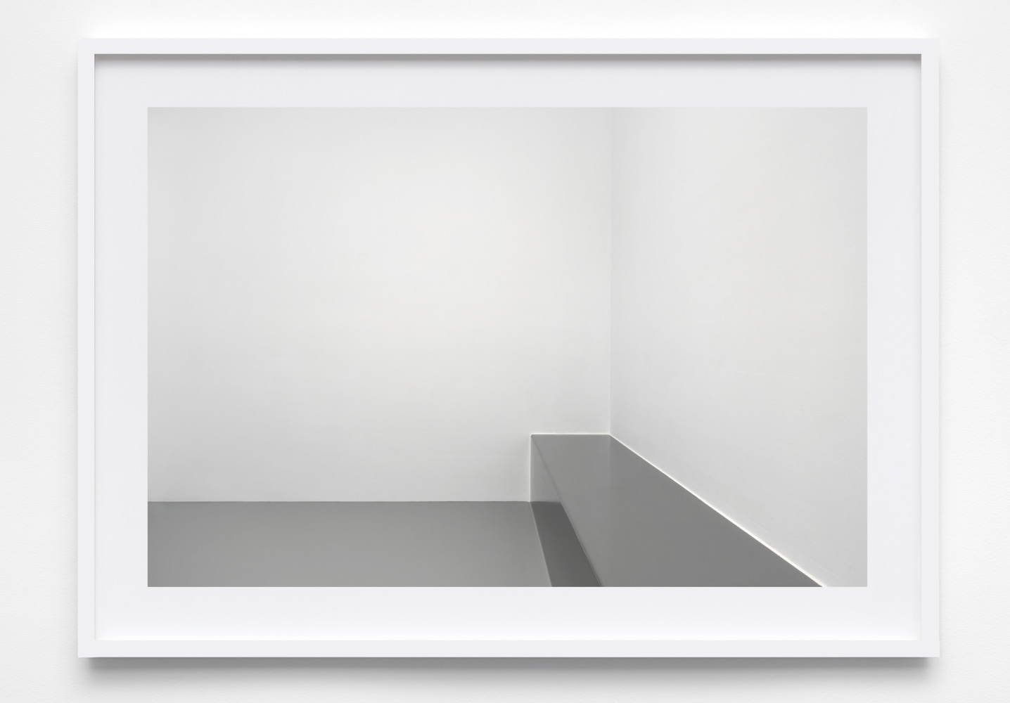 Carey Young Transfer Cell, Prison, Zurich, Switzerland, 2023 digital C-type color photograph frame: 36 5/8 x 50 3/4 x 1 3/4 in. (93 x 128.9 x 4.4 cm)