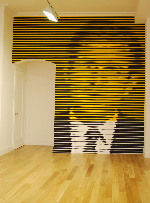 Wayne Gonzales "George W. Bush Mural" 2006/07 Vinyl and latex on wall Dimensions variable