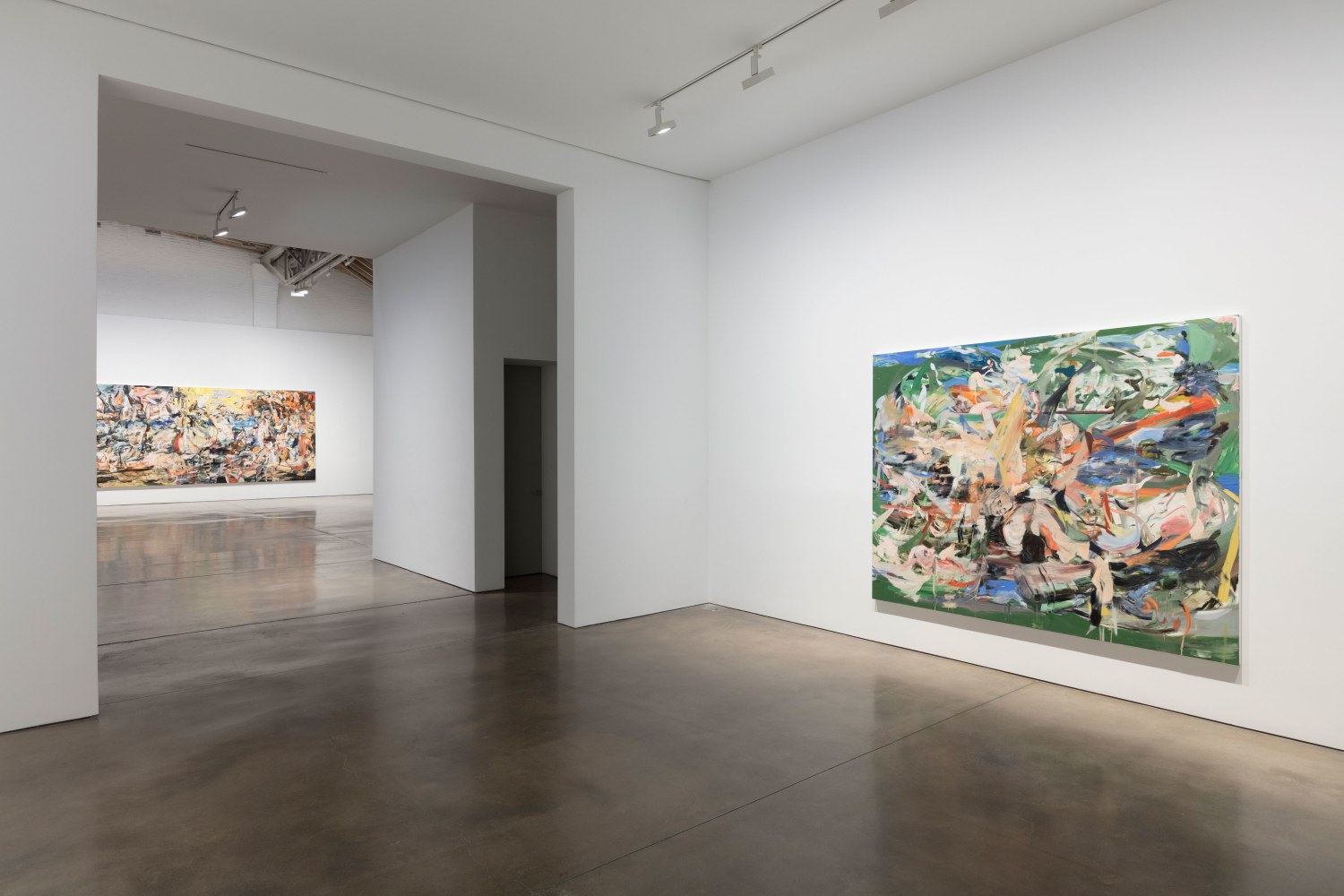 Installation view, Cecily Brown, A Day! Help! Help! Another Day!, October 27 – December 2, 2017