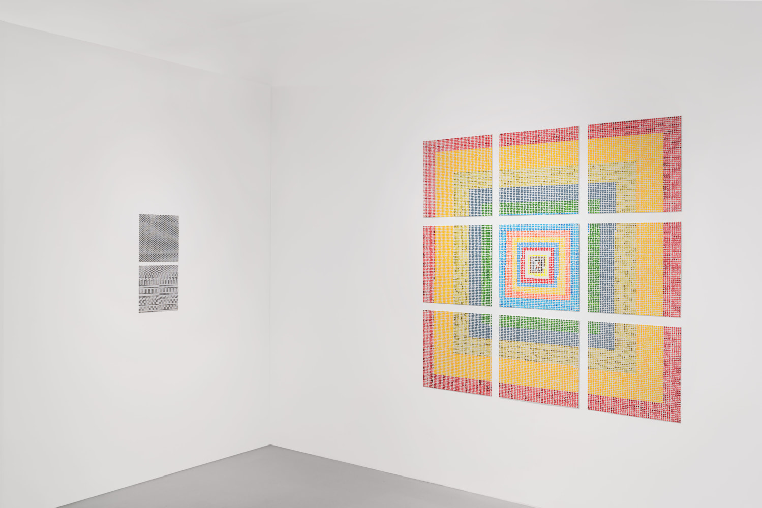 Installation view, Jennifer Bartlett, Grids & Dots, January 16 – February 7, 2021