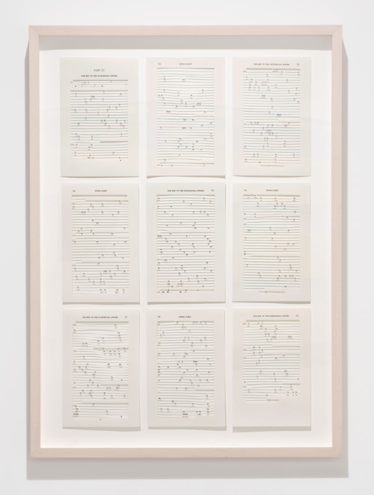 Jane Benson, The End of the Patriarchal System (Mona Caird), 2018 archival ink on hand-cut paper, 32 x 23 in. (81.3 x 58.4 cm)