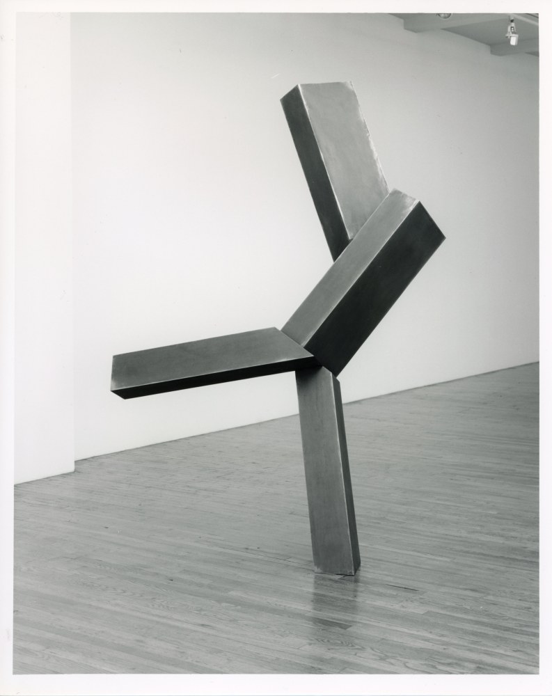 Joel Shapiro &quot;Untitled&quot; 1989-90 Cast bronze 102 1/2&quot; x 43&quot; x 78&quot;