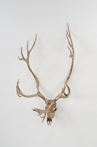 Sherrie Levine &quot;Caribou Skull&quot; 2006 Cast bronze 54 x 36 x 36 in.