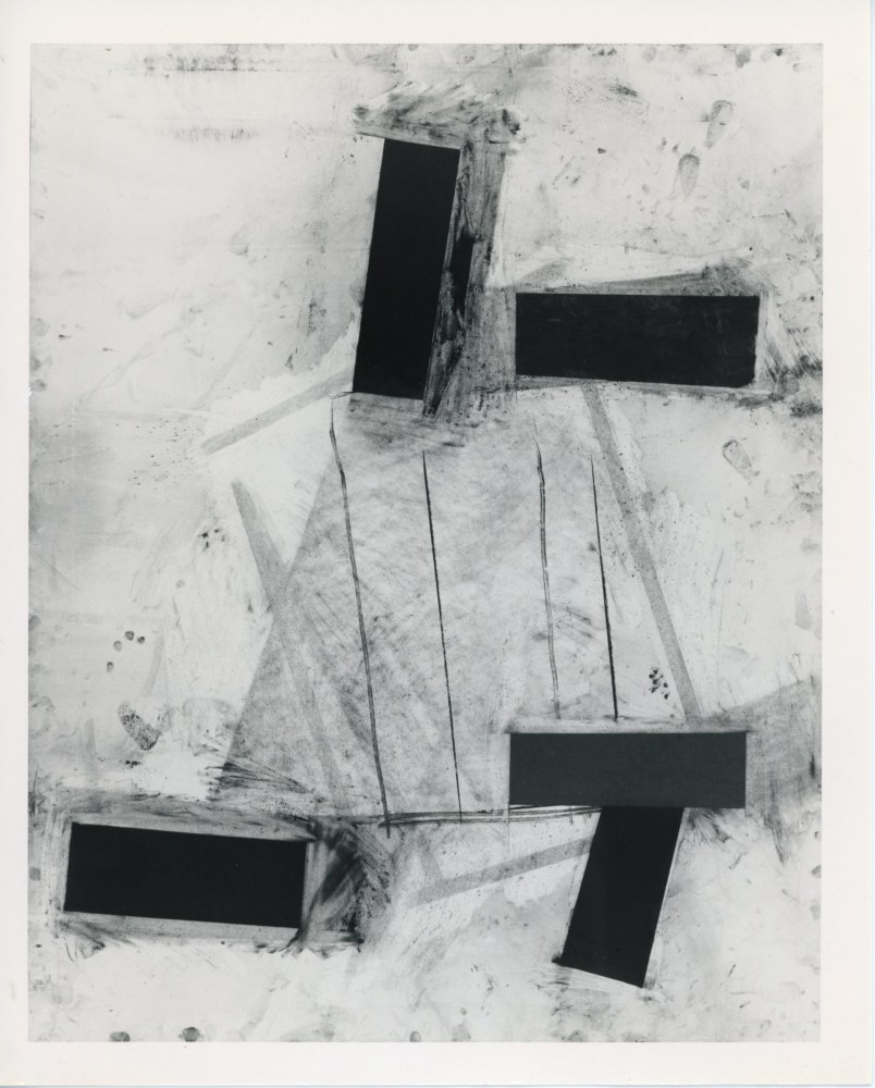 Joel Shapiro &quot;Untitled&quot; 1986 Charcoal and chalk on paper 60 1/2&quot; x 48&quot;