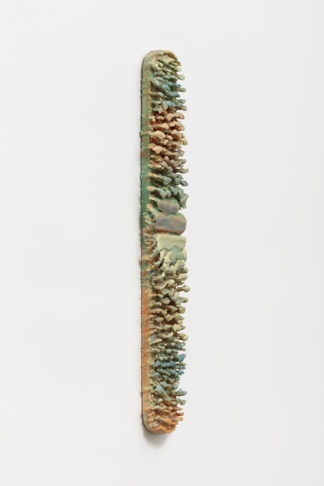 Lynda Benglis Indian Summer (detail), 1967/82 encaustic on masonite 36 x 5 x 2 in. (91.4 x 12.7 x 5.1 cm)