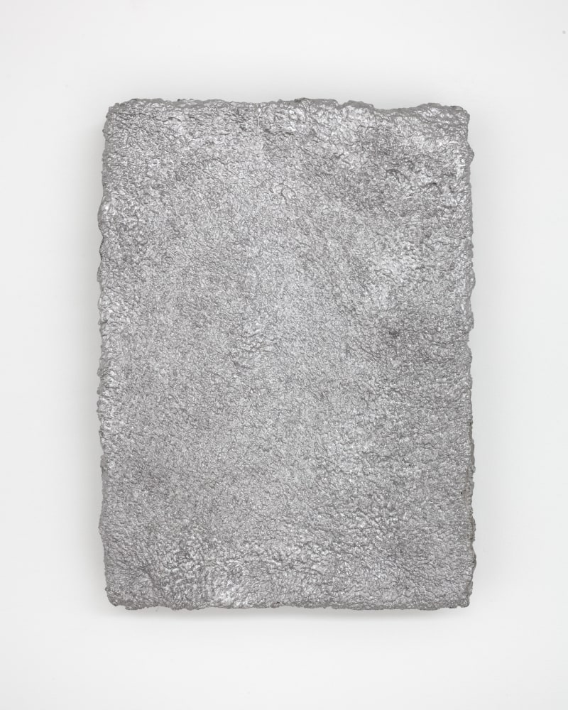 Rudolf Stingel Untitled, 1994 cast aluminum 13 1/8 x 9 5/8 x 1 3/4 in. (33.3 x 24.5 x 4.5 cm)