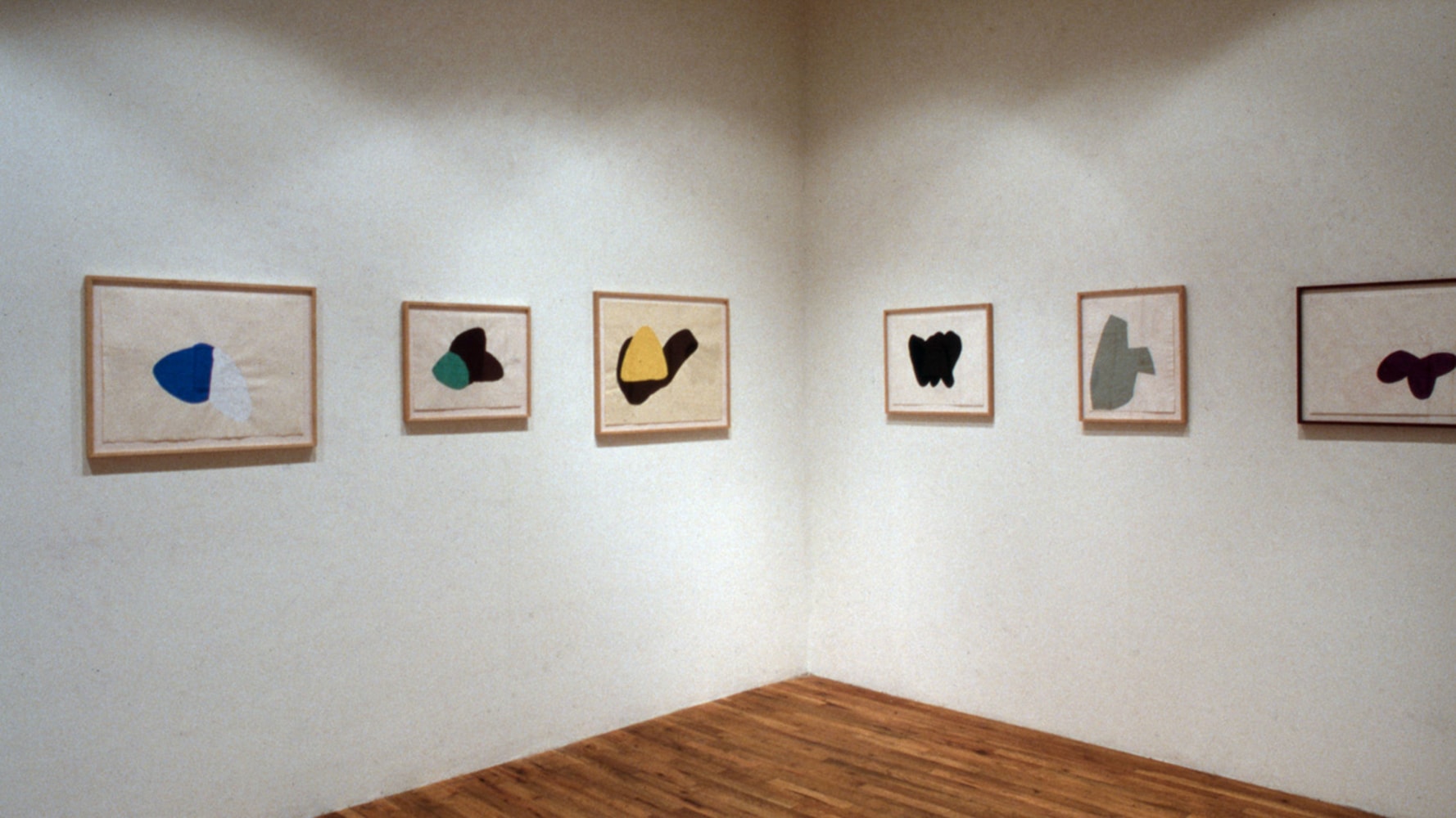 Installation view, Gouaches, Paula Cooper Gallery, 155 Wooster Street, New York, March 22 - April 14 1984. © 2025 Joel Shapiro / Artists Rights Society (ARS), New York. Courtesy Paula Cooper Gallery, New York. Photo: Geoffrey Clements.