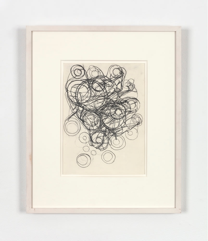 Atsuko Tanaka
Untitled, 1980
pencil on paper
10 3/4 x 7 3/4 in. (27.3 x 19.7 cm)
frame: 18 1/4 x 15 x 1 1/4 in. (46.4 x 38.1 x 3.2 cm)