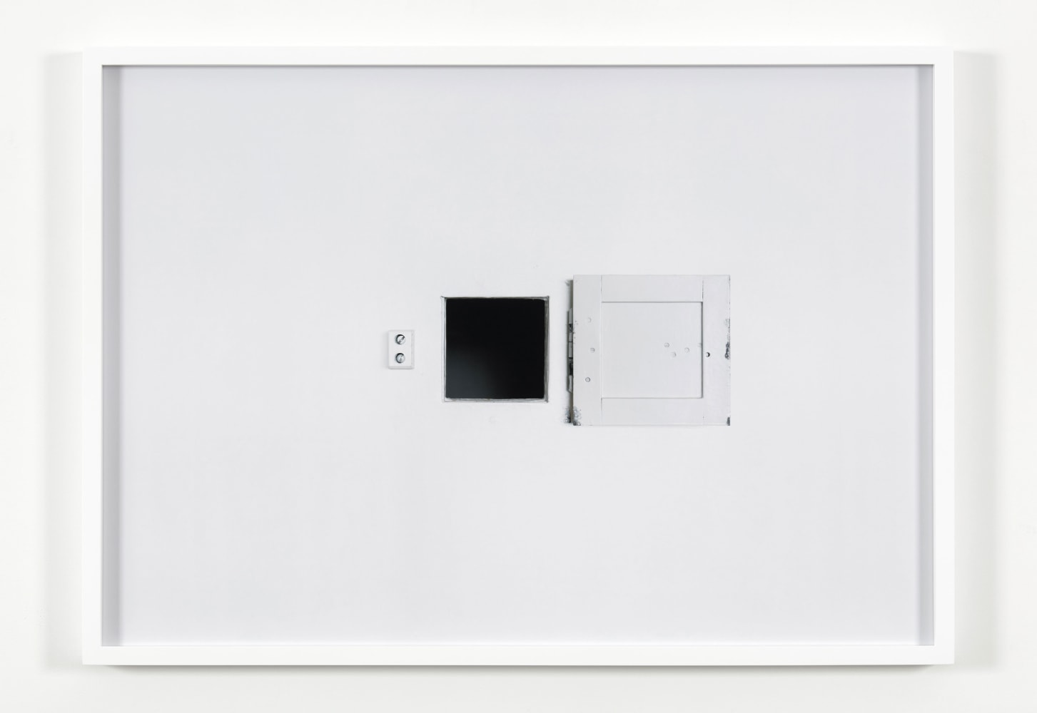 Carey Young Black Square (Cell), 2016 digital C-type print 24 x 34 in. (60.5 x 87 cm) frame: 25 x 35 x 1 3/4 in. (63.5 x 88.9 x 4.4 cm)