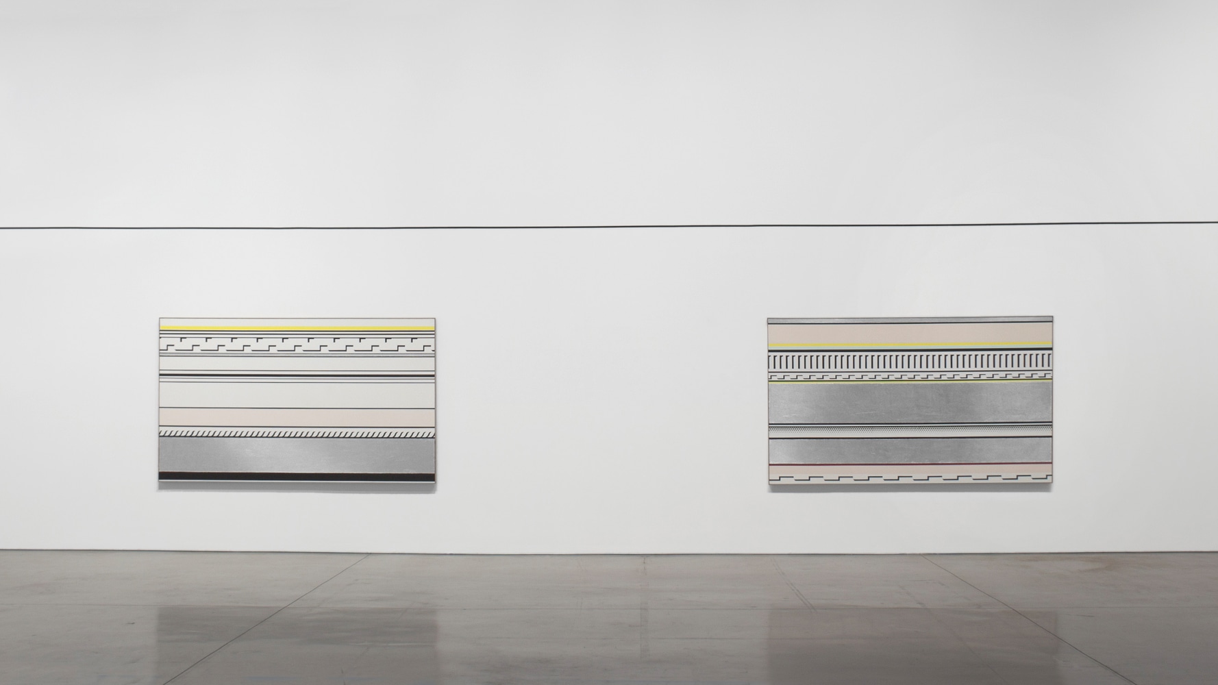 Installation view, Roy Lichtenstein: Entablatures, September 17 – November 12, 2011