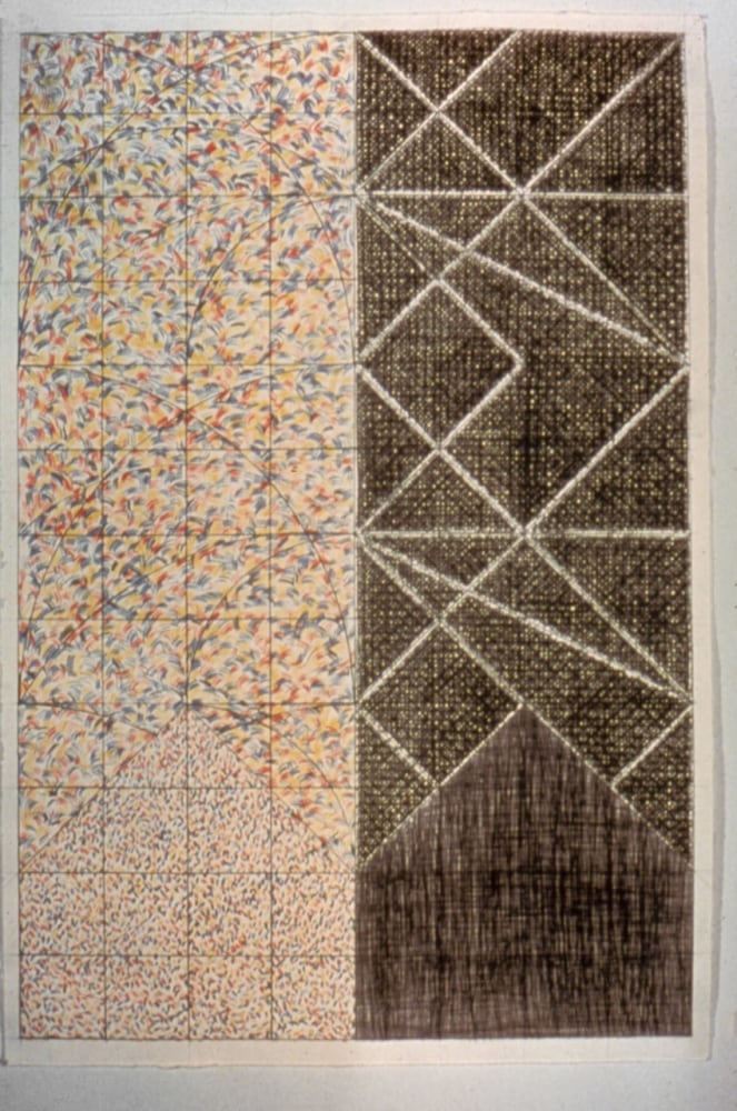 Jennifer Bartlett &quot;Day and Night&quot; 1978 Drypoint and etching blue: 31 11 x 20 7/8&quot; black &amp; white: 3 0 11 x 20&quot; x 20 11 color: 31&quot; x 20 11 x 20 11