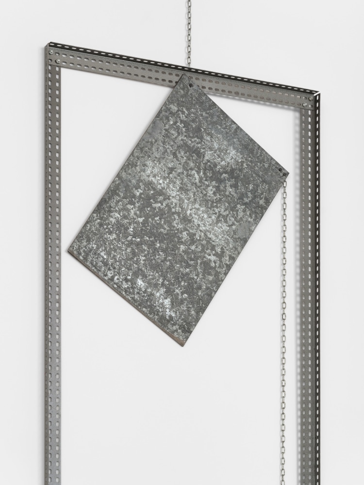 Luciano Fabro
Computer, 1988
steel, iron and zinc
78 3/4 x 39 3/8 x 2 in. (200 x 100 x 5 cm)