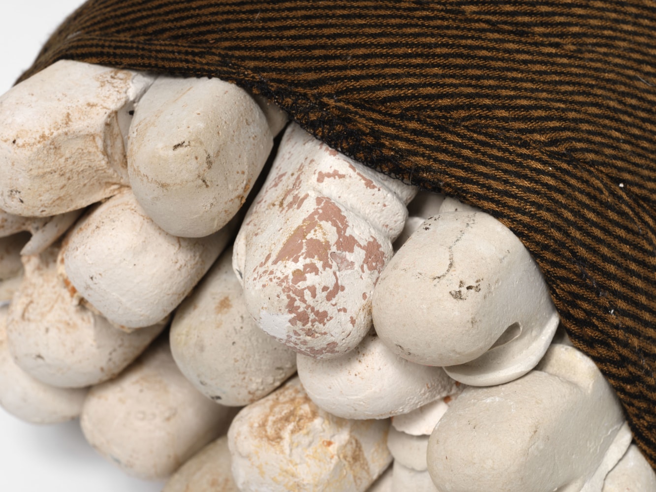 Veronica Ryan Remnant Cloth, 2022 hydrocal, fabric 7 x 6 1/2 x 8 in. (17.8 x 16.5 x 20.3 cm)