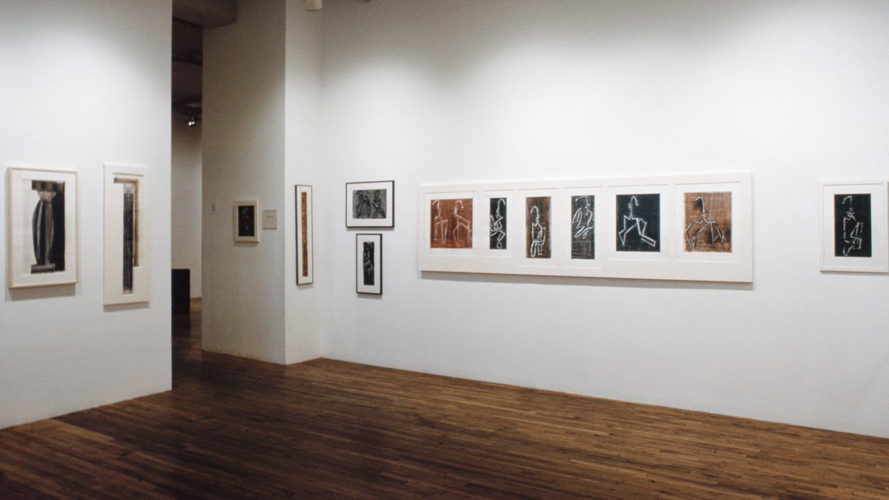 Installation view, Recent Drawings 1983-84, Paula Cooper Gallery, 155 Wooster Street, New York, February 2 - March 2, 1985. © Debra H. George. Courtesy Paula Cooper Gallery, New York. Photo: Geoffrey Clements.