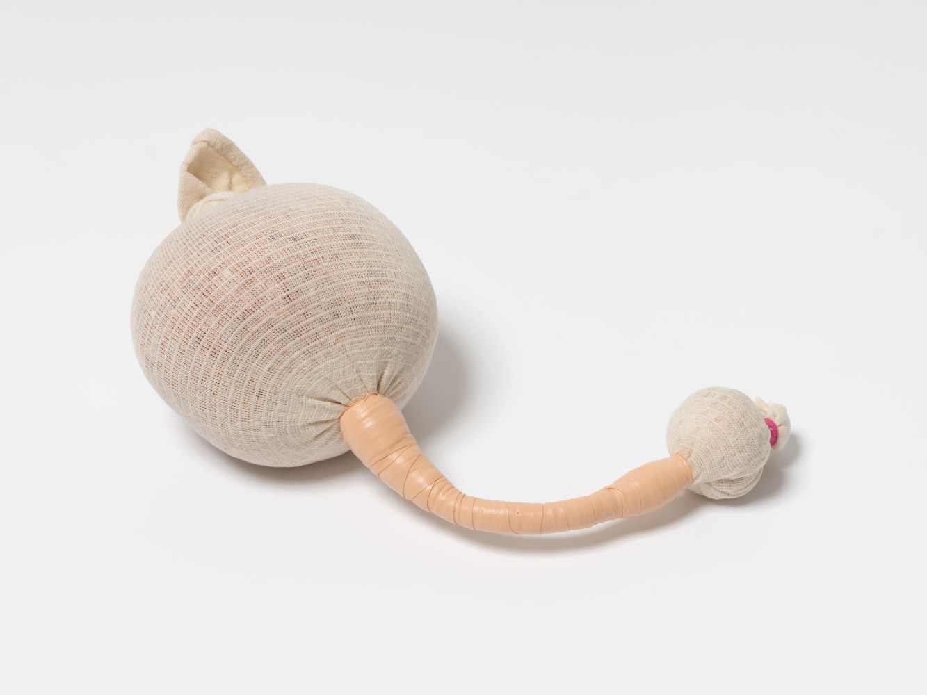 Veronica Ryan Rites in Saying Goodbye, 2024 himalayan salt, plaster bandage, and cotton stockinette bandage 5 1/2 x 18 1/2 x 6  in. (14 x 47 x 15.2 cm)