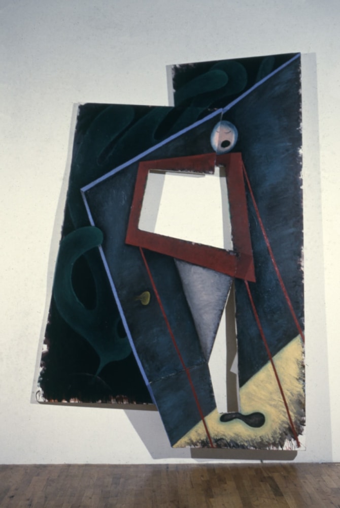 Elizabeth Murray &quot;Leg&quot; 1984 Oil on canvas 117 x 82&quot;