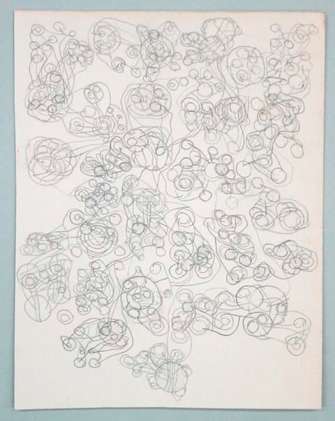 Atsuko Tanaka "Untitled" 1990 Pencil on paper 6 5/8 x 5 1/8 in.