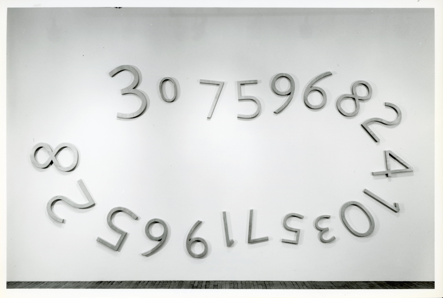 Jonathan Borofsky &quot;Piece of Infinity (D)&quot; 1991 Wood (maple), 20 elements 111 3/4&quot; x 224&quot; x 1 3/4&quot; overall