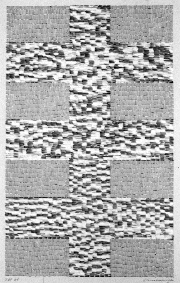 Jan J. Schoonhoven "T 80-61" 1980 Ink on paper 19 3/4 x 12 7/8 in.