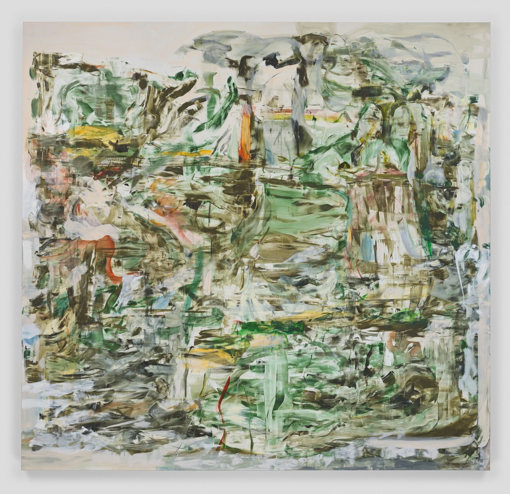 Cecily Brown Sing first that green remote Cockagne, 2016 oil on linen 109 x 113 x 1 1/2 in. (246.4 x 383.5 cm)