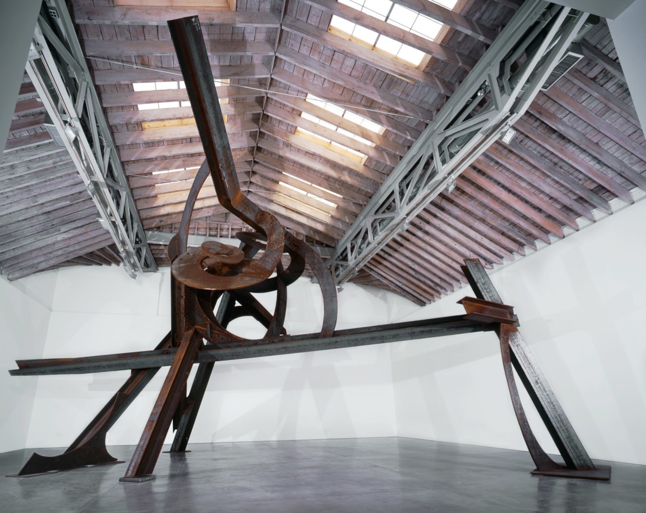 Installation view, New Sculpture, Paula Cooper Gallery, 534 W 21st Street, New York. May 9 - June 30, 2008. © 2025 Mark di Suvero / Artists Rights Society (ARS), New York. Courtesy of Spacetime C.C. and Paula Cooper Gallery, New York. Photo: Jeffrey Price.