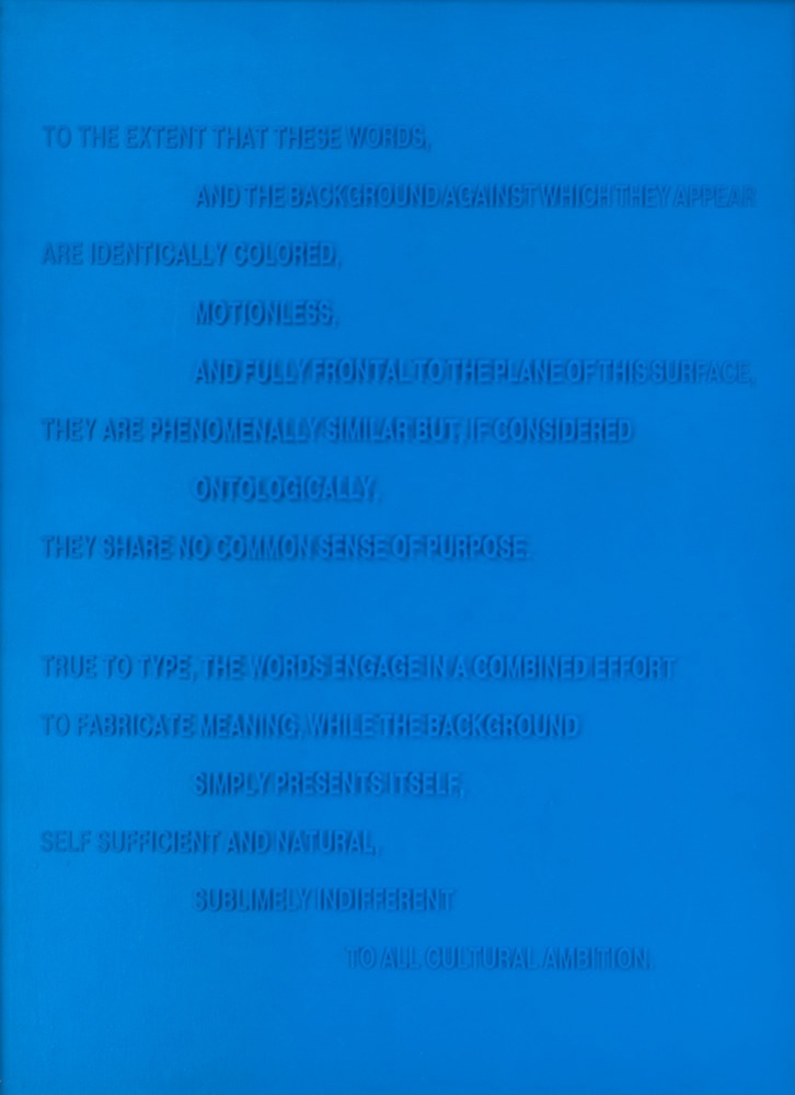 Douglas Huebler Variable Piece #70: 1971 (In Process) Global, Crocodile Tears: The Signature Artist (Napoleon), (detail), 1990 oil and acrylic on canvas, text, photograph, silkscreen on plexiglas overall: 41 1/2 x 112 3/4 in. (105.4 x 286.4 cm)