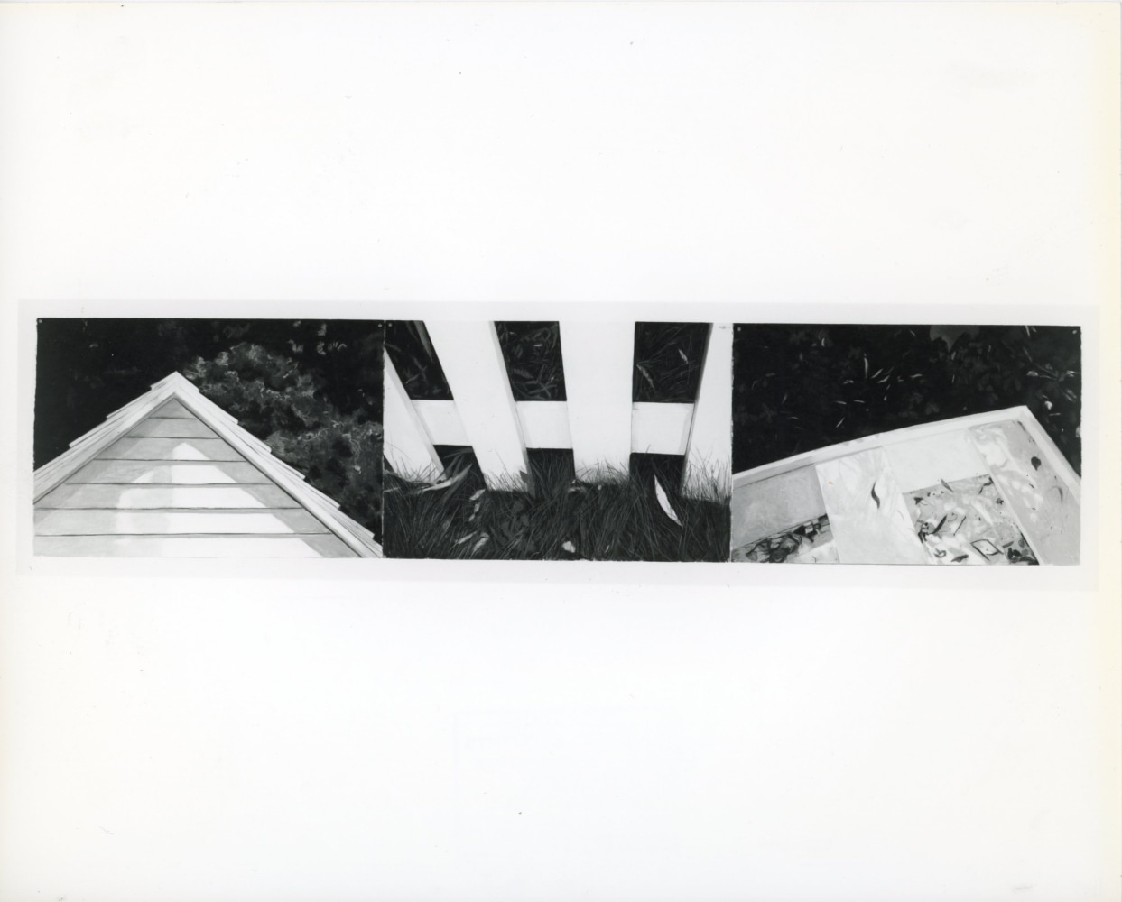 Jennifer Bartlett &quot;Old House Lane#28&quot; 1986-87 Pastel on 3 sheets of paper 30&quot; x 132&quot;