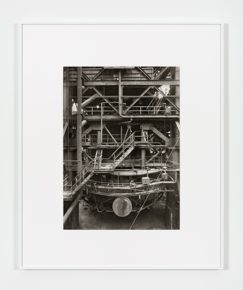 Bernd & Hilla Becher PARTIAL VIEW OF BLAST FURNACE, Uckange, Lorraine, France, 1991 gelatin silver print image: 23 1/2 x 17 in. (59.7 x 43.2 cm) frame: 36 x 29 1/2 in. (91.4 x 74.9 cm) Edition 3 of 5