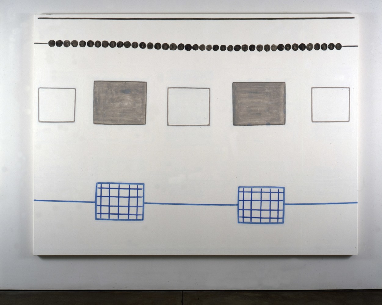 Dan Walsh "Prospects" 1998 Acrylic on canvas 66" x 90"