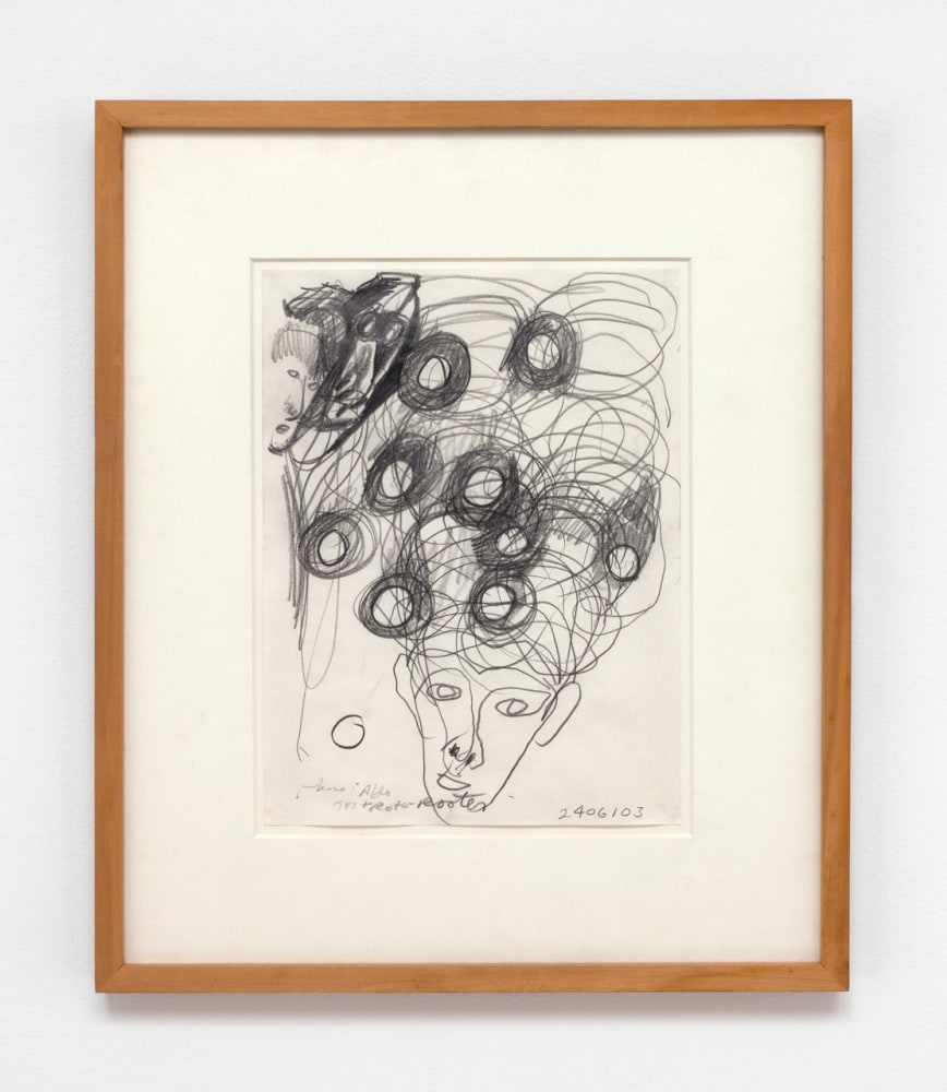 Jonathan Borofsky "Untitled at 2,406,103" 1984 Pencil on paper 12 x 9"