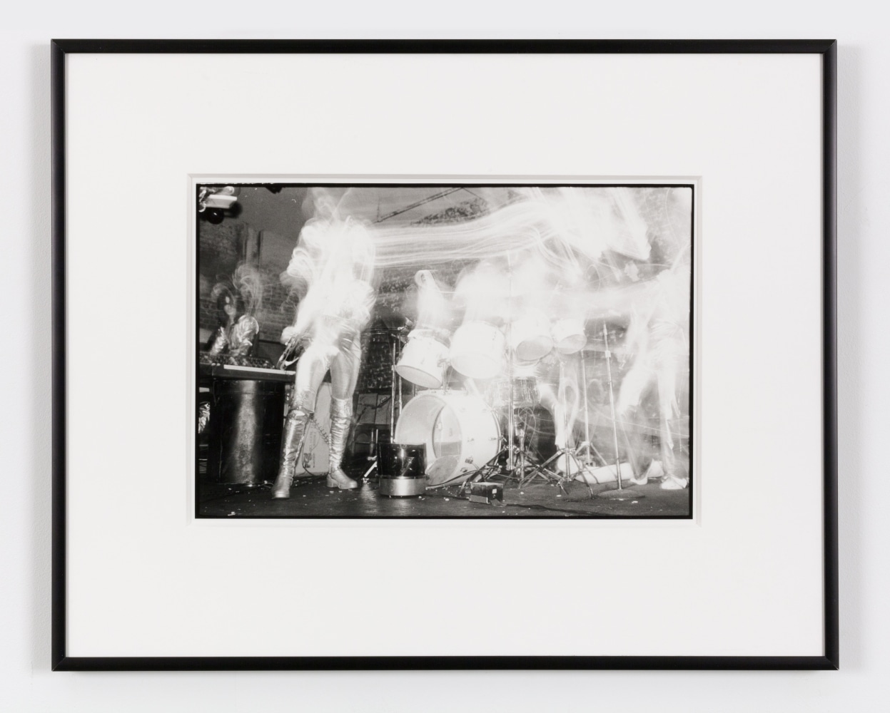 Bruce Conner 27 PUNK PHOTOS:19, GLITTER BAND BURNS OUT, 1978 gelatin silver print image: 8 11/16 x 13 in. (22.1 x 33 cm) frame: 16 1/2 x 20 1/2 in. (41.9 x 52.1 cm) Edition Trial Proof of Edition of 3, 2 APs