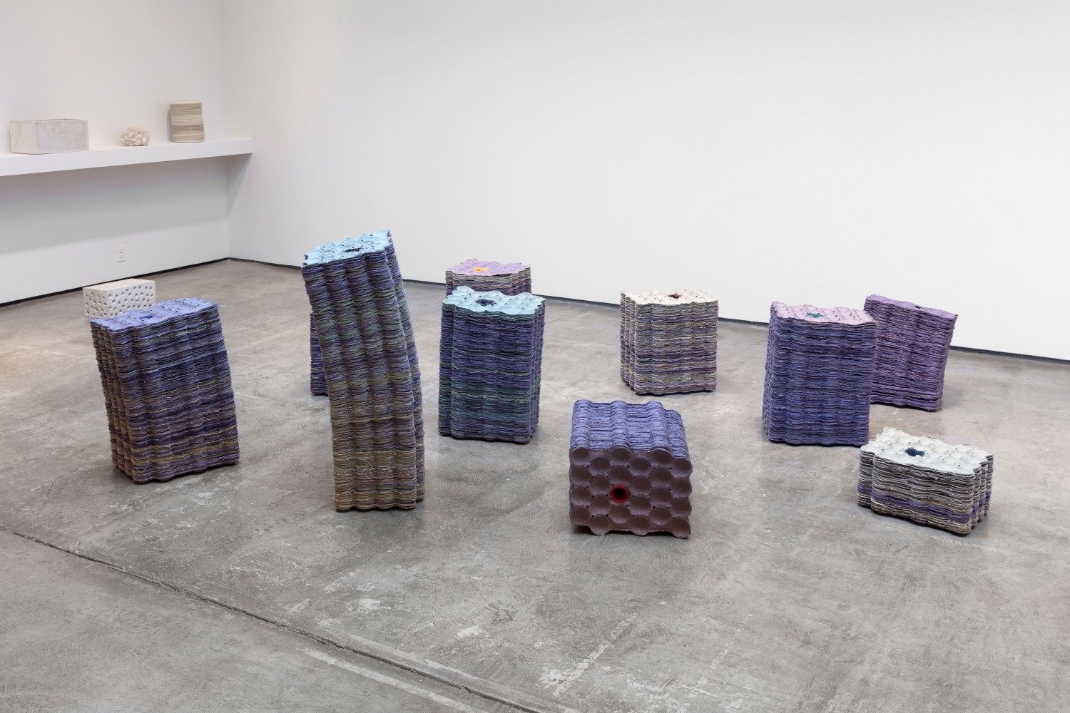 Installation view, Veronica Ryan, The Weather Inside, September 7 – October 19, 2019