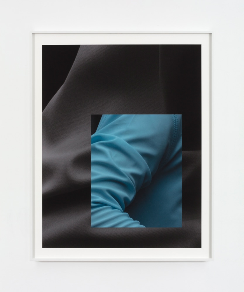Bing Wright Blow Up / Blue Sun Shirt, 2019 two inkjet prints, mounted on rag board frame: 50 3/8 x 40 3/8 x 2 in. (128 x 102.6 x 5.1 cm)