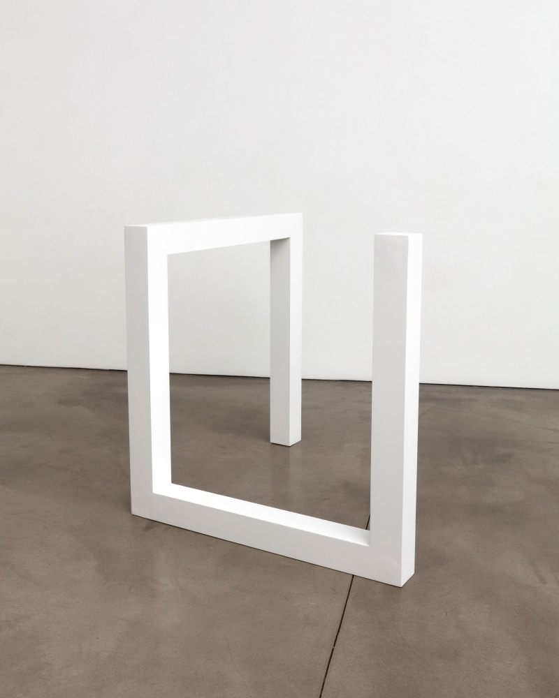 Sol LeWitt Incomplete Open Cube 5/12, 1974/1990 painted aluminum 40 x 40 x 40 in. (101.6 x 101.6 x 101.6 cm)