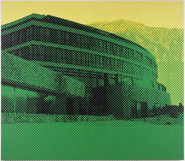 Wayne Gonzales "Mountain Resort (Berchtesgaden)" 2005 Acrylic on canvas 100 x 114 in.