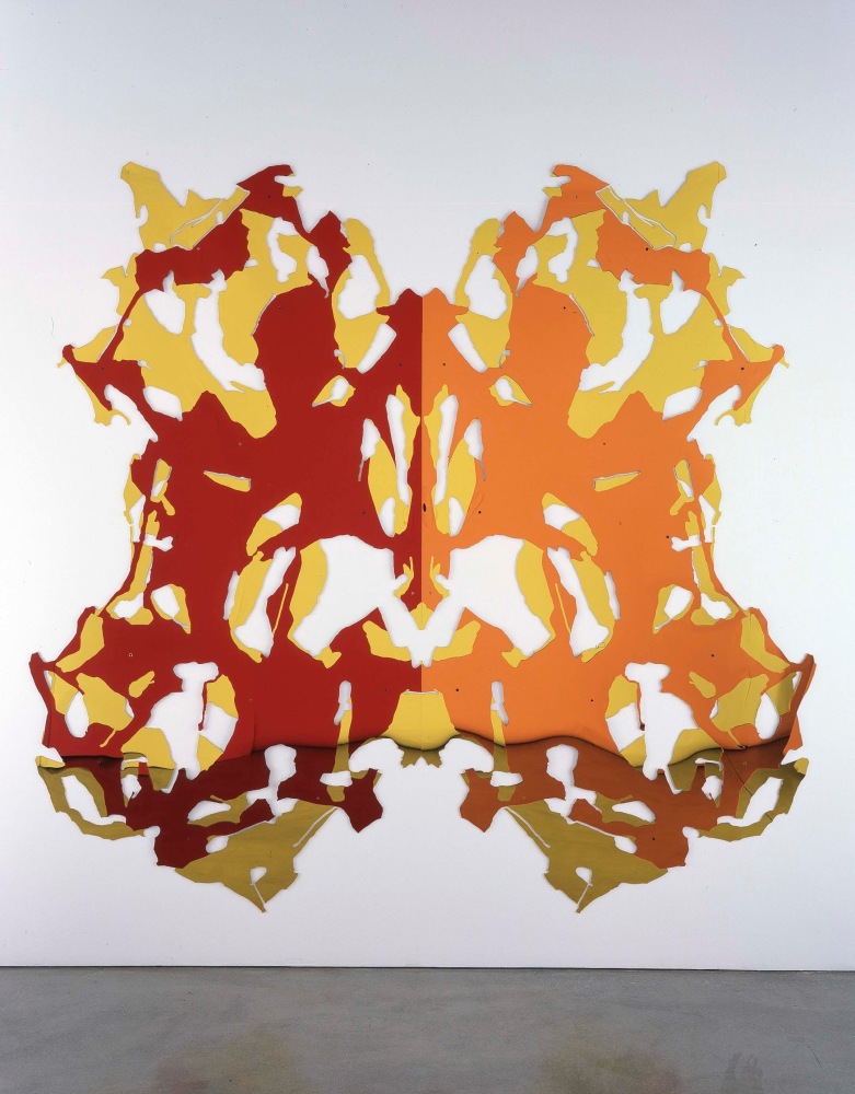 Kelley Walker "I see my favorite color" 2004 Mirroried acrylic / four panels 87 1/2 x 91 in.