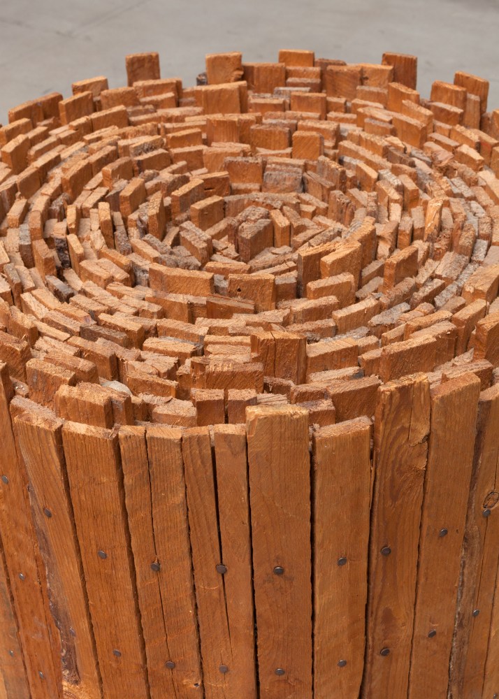 Solid Lattice, (detail), 1970 wood and nails 27 x 24 x 22 in. (68.6 x 61 x 55.9 cm)