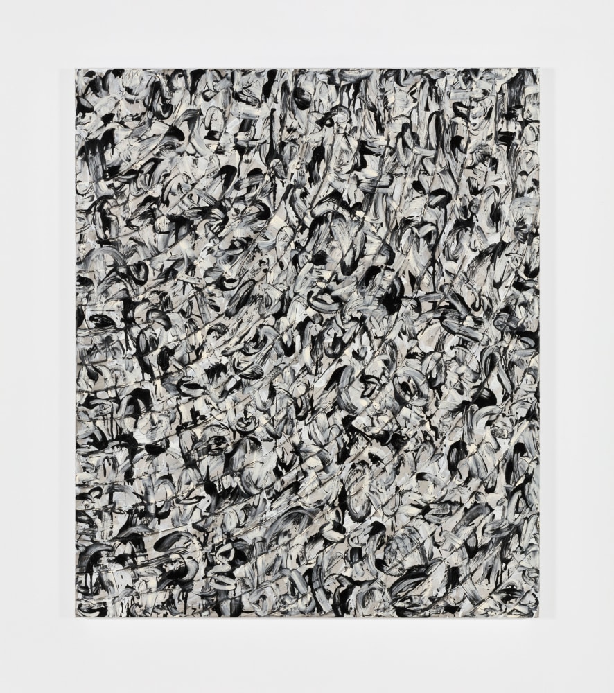 Julian Lethbridge Quartersawn 1, 2016 oil and pigment stick on linen 52 x 44 in. (132.1 x 111.8 cm)