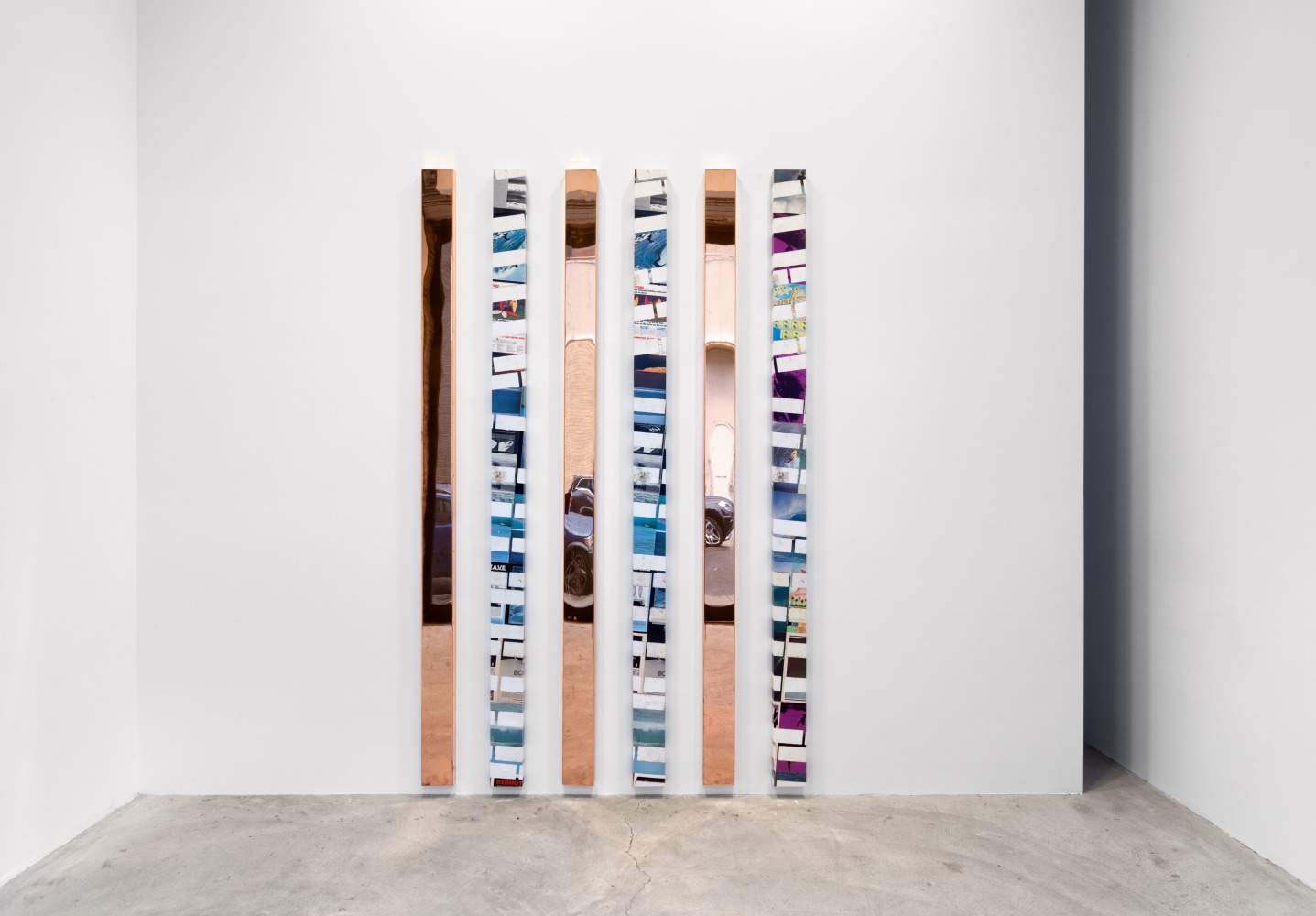Installation view, Walead Beshty + Kelley Walker, November 6 – December 6, 2014