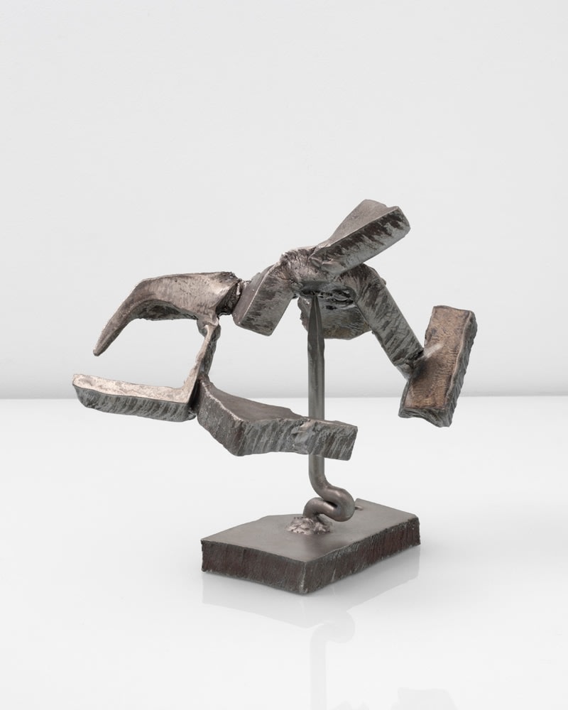Mark di Suvero "Brokof" 2007 Titanium 10 x 13 x 11 in.