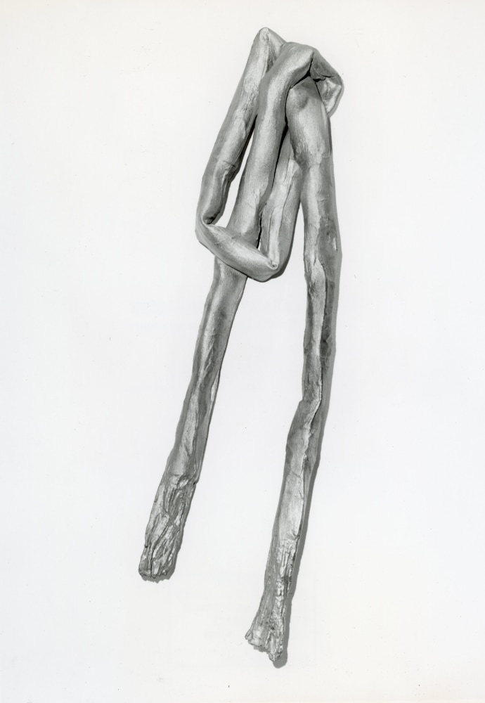 Lynda Benglis &quot;Ocho&quot; 1976 Aluminum screen, cloth bunting, plaster, sprayer copper 60&quot; x 18&quot; x 7&quot;