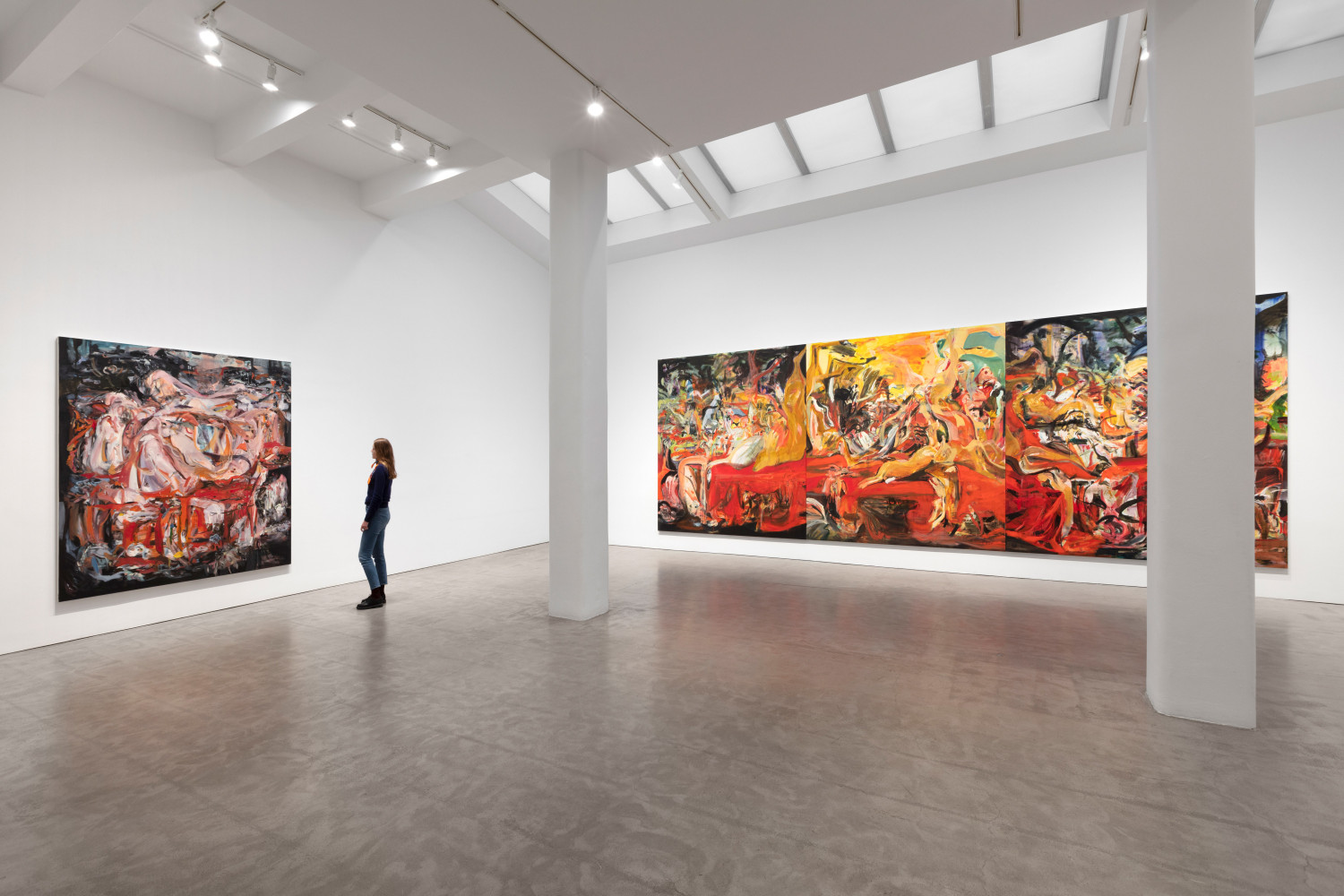 Installation view, Cecily Brown, October 15 – November 21, 2020